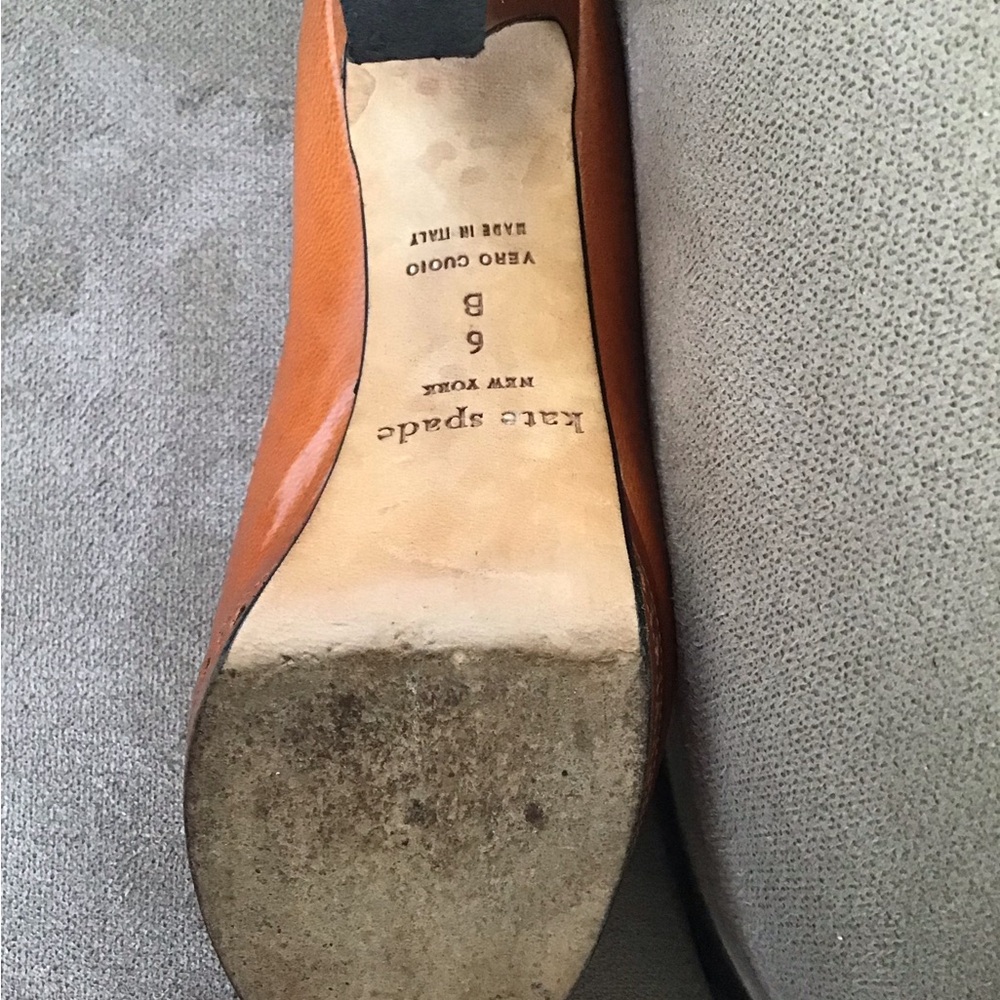 Kate Spade Leather Platform Heels Size 6 - Picture 14 of 16